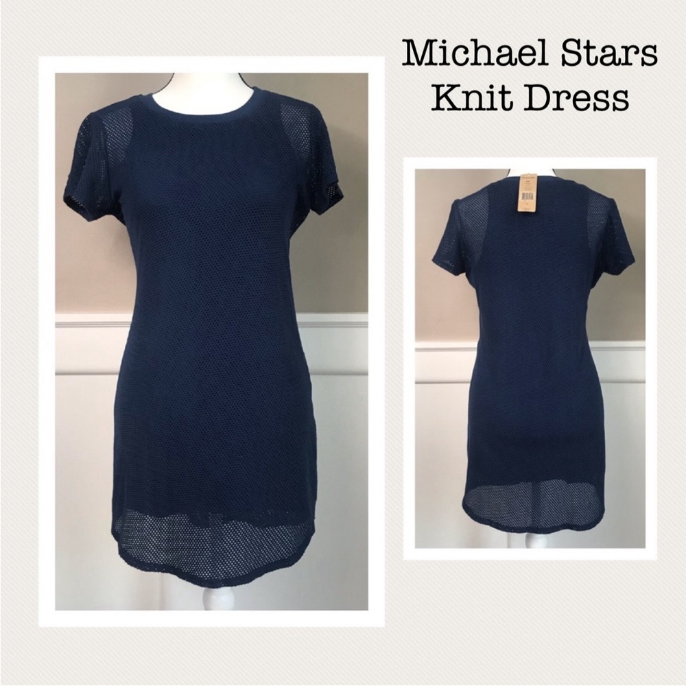 🧵Michael Stars | 🌟NWT Navy Mesh Dress